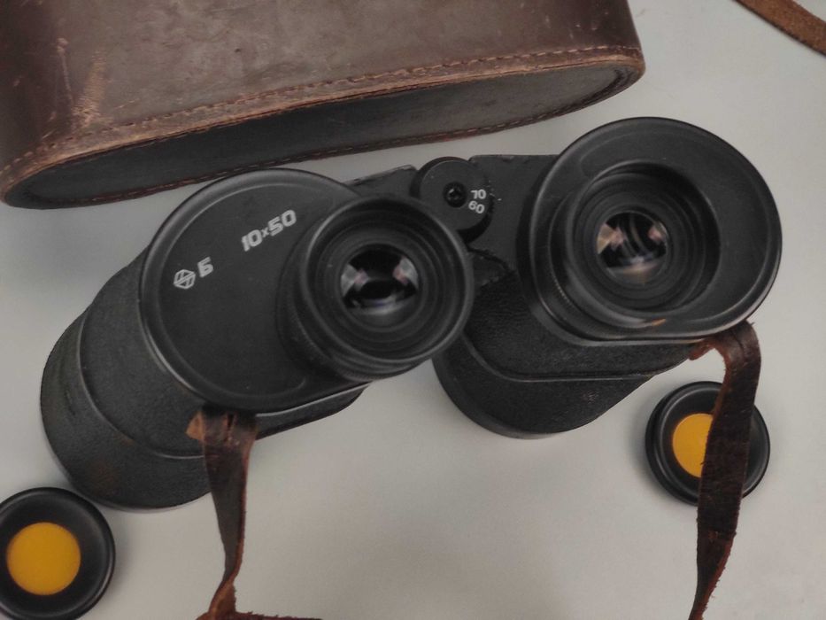 Бинокль Б 10х50 Армейский (1980х) (Дальномерная Сетка) (Списание) СССР