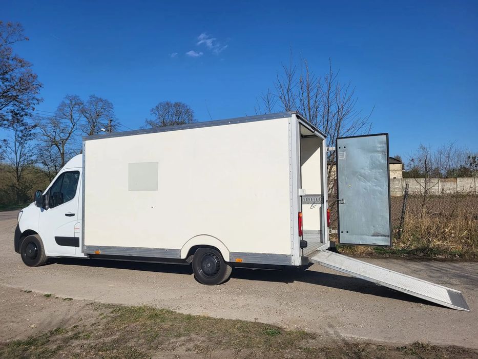 Renault Master 2021r 2.3 150 KM kontener niska podłoga rampa 1T podjazd koniowóz Food Truck Laweta  Renault Master IV 2021r kontener 4,23x2,10x2,00 super stan rampa