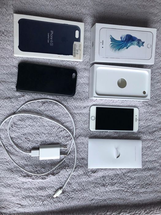 iPhone 6S 64 GB srebrny w świetnym stanie sprawny