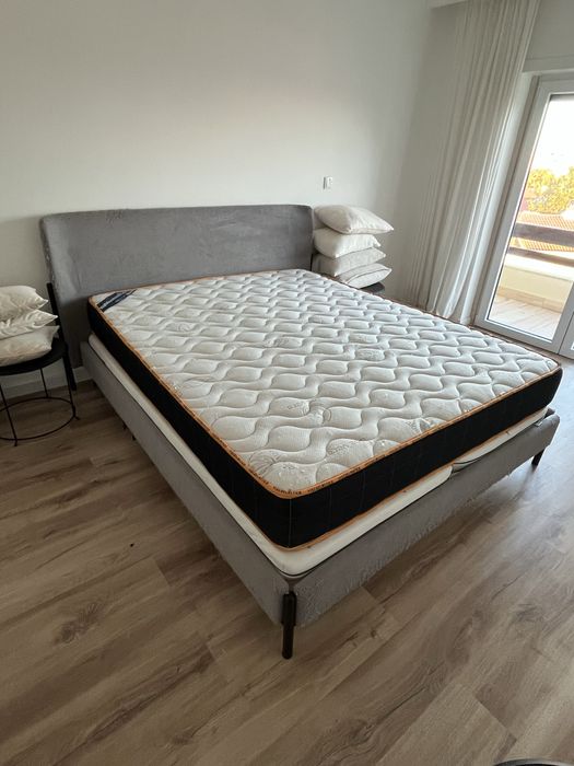Cama de casal para estofar