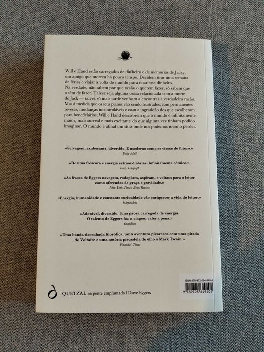 Livro "Conhecereis a nossa velocidade!" de Dave Eggers