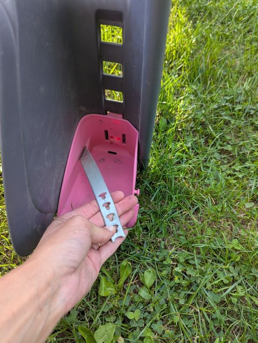 Polisport fotelik rowerowy różowy