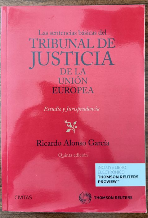 Livro Las Sentencias Básicas del Tribunal de Justicia de la UE