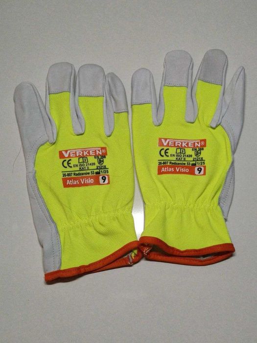 Rękawice robocze skórzane monterskie Atlas Visio r.9