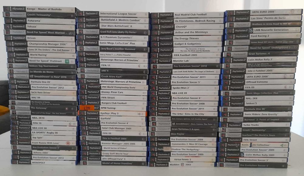 Vendo Jogos PS2 (Lista de A a M e Preços na Descrição)