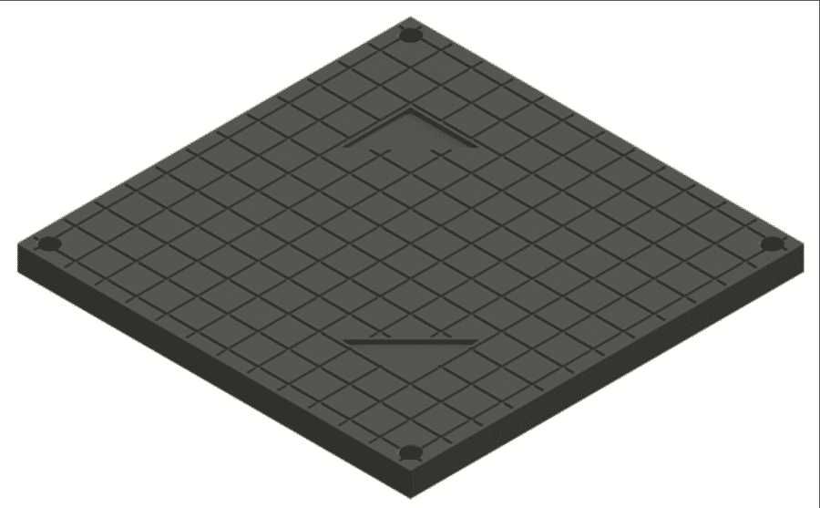 Лоток водовідведення з пластиковою решіткою, кришки для дощоприймачів