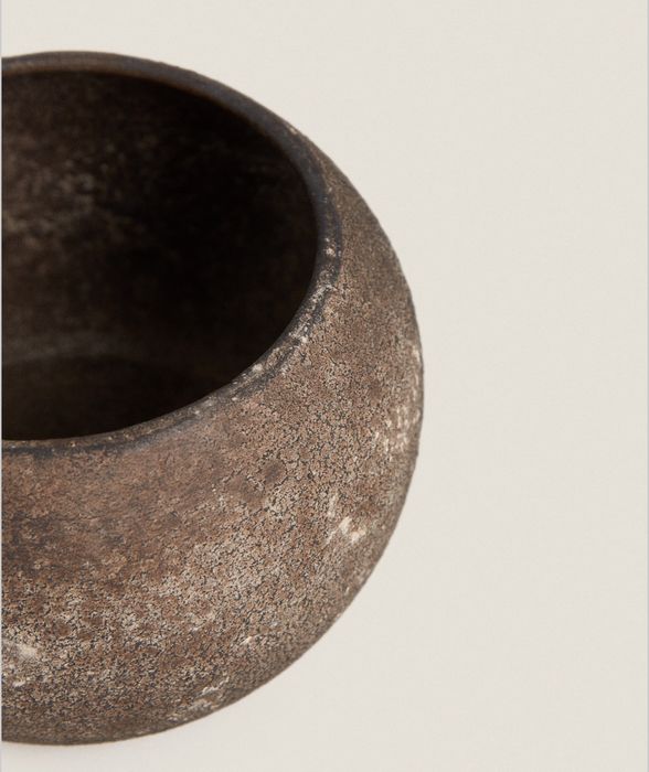 Porta-Velas Acabamento Oxidado Zara Home NOVO