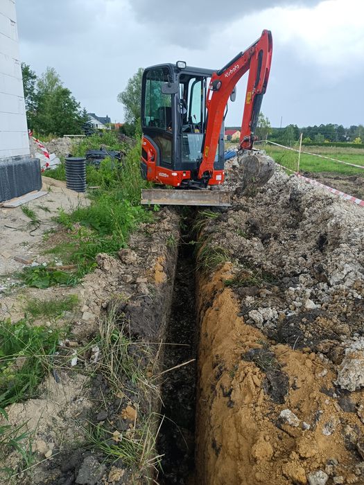 Usługi i wynajem minikoparki, koparko ładowarki ,transport kiper