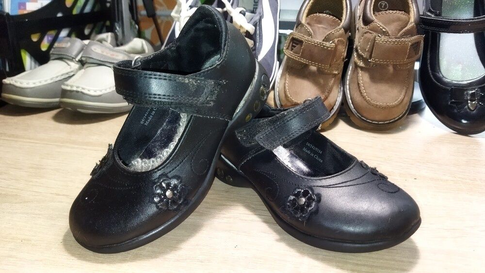 Clarks 16см шкіра туфлі, світяться