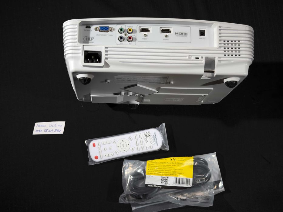 Проєктор Optoma HD180, DLP, Full HD, 1920×1080, 1800 ANSI люмен