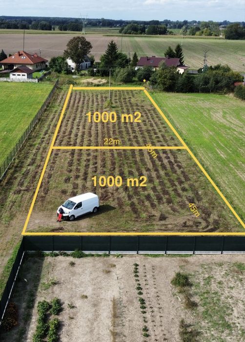 Działki na sprdedaż 1000 m2 z WZ