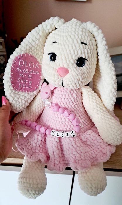 Króliczek Handmade na szydełku