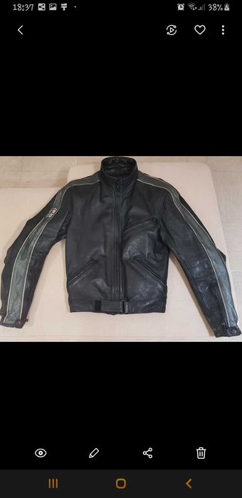 Casaco Dainese em pele com proteções