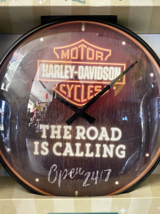 Relogio original harley & davidson 31cm para bar garagem motas