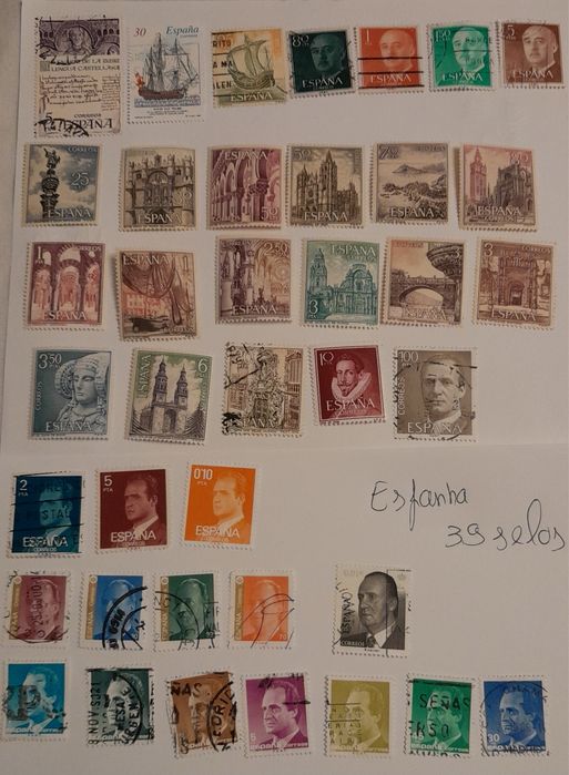 Lote 172 Selos Usados – Europa – 6 Países