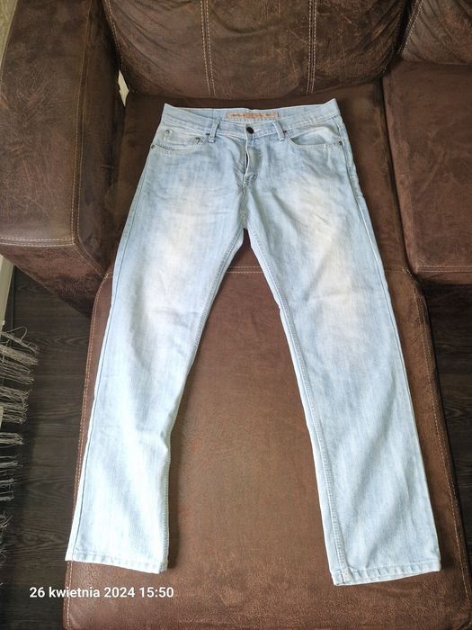 Spodnie jeansowe męskie włoskie 32 S-35 oraz W-35 L-32