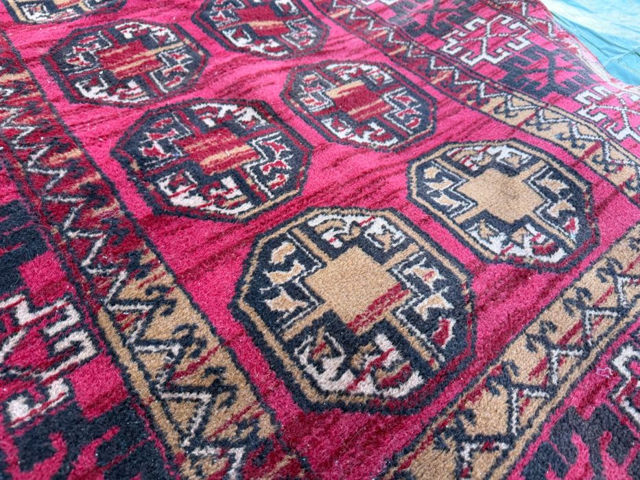 Dywan perski Turkmeński Buchara 140x100 ręcznie tkany Vintage