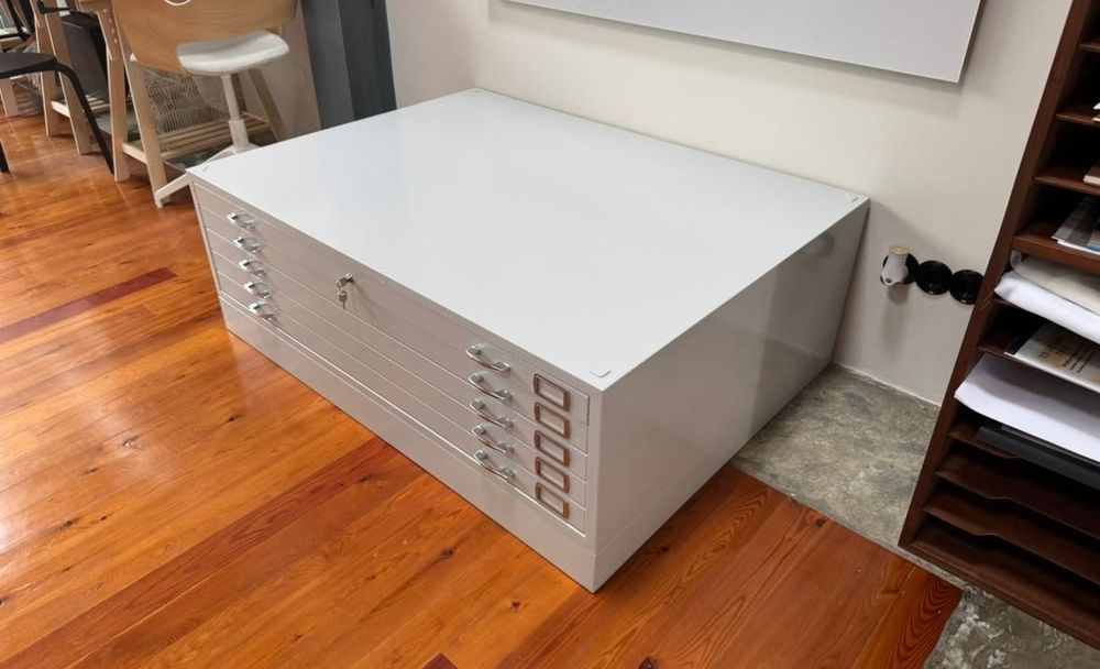 Arquivo de 5 Gavetas Metalico Desenho A0 Resistente Pin Cinza ou Preto