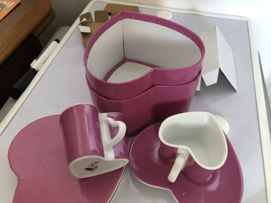 Conjunto Chávenas café gato preto - novo