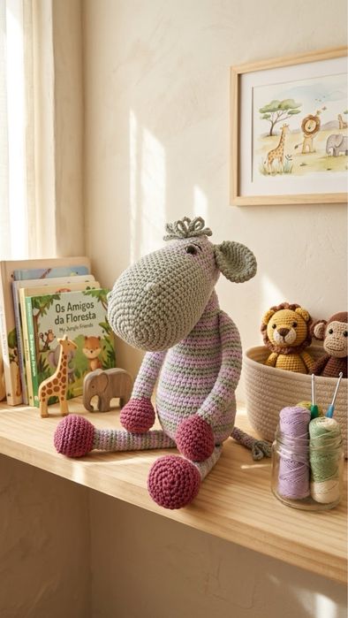zebra amigurumi handmade doll artesanal