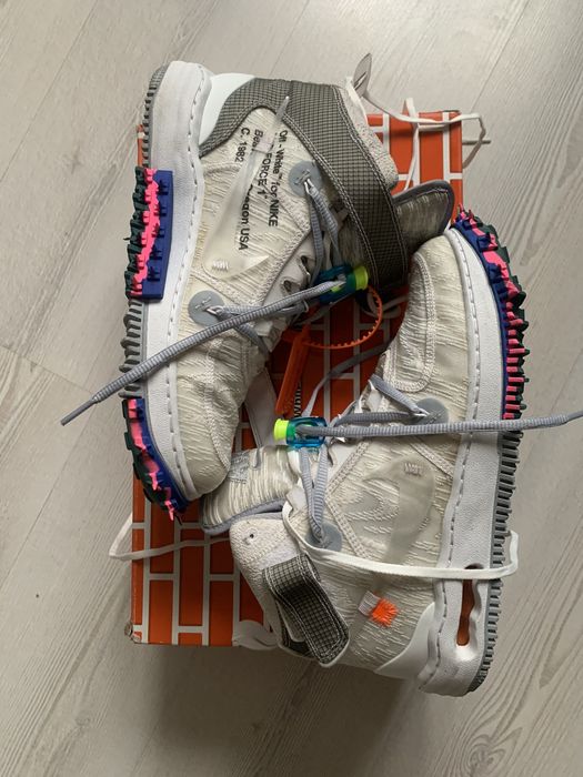 Кросівки Nike air force off white mid white drip swag