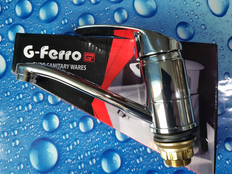 Смеситель змiшувач для кухни или умывальника G-Ferro Mars 555-15 См