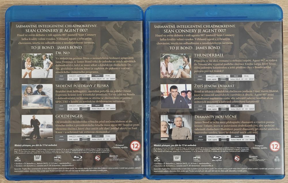 James Bond: Sean Connery 007 Ultimate Edition Blu-ray 6 filmów
