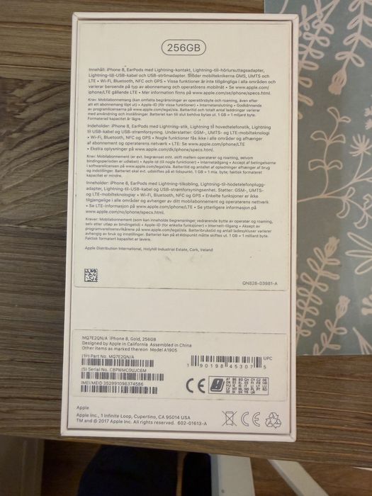 IPhone 8 256 GB Gold