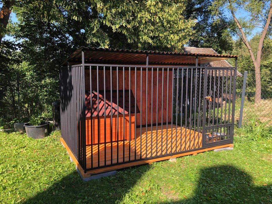 kojec klatka boks dla psa 3x2m Solidna konstrukcja