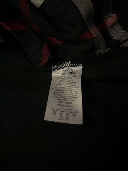Зіп-Худі від Burberry чорна чоловіча кофта