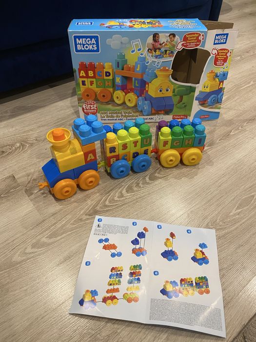 Pociąg,klocki,abecadlo Fisher Price
