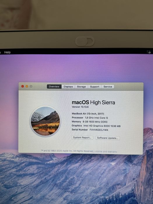 MacBook Air 13" 2017 Silver