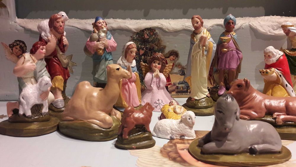 Figurki do szopki bożonarodzeniowej. 12 cm.