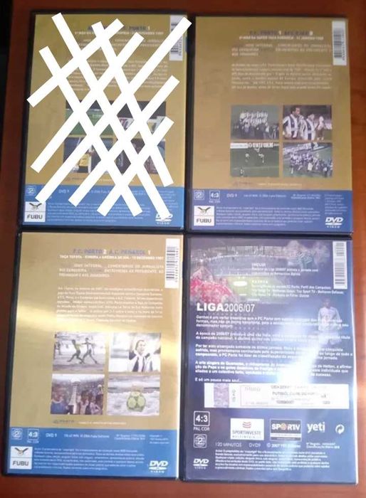 3 DVD,s do Futebol clube do Porto