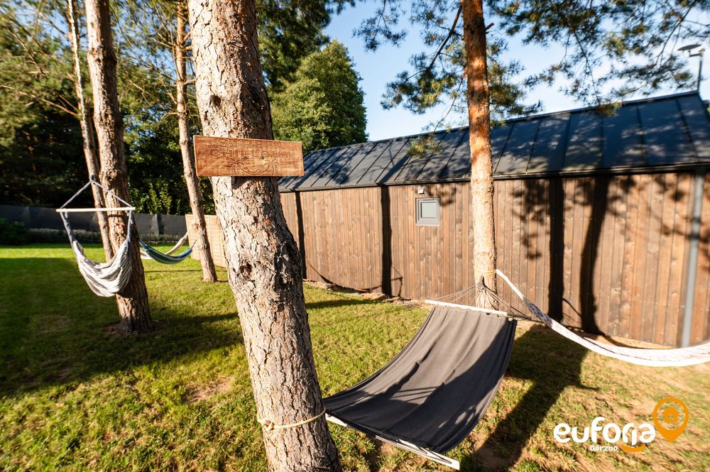 Domek na wynajem nad jeziorem z sauną i balią/jacuzzi;