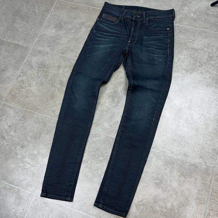 G Star Raw Blades Slim джинси штаны джинсы штани брюки слим фит деним одяг одежда классические прямые зауженые ж стар рав плотные синие скинни