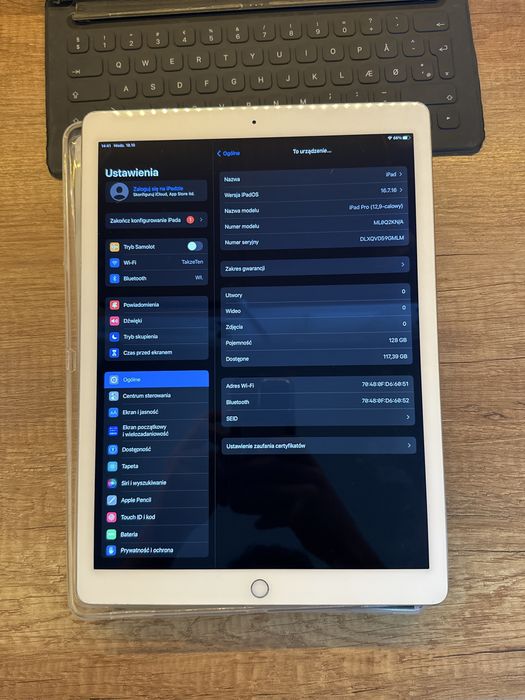 Ipad pro 12.9 128GB 1generacja