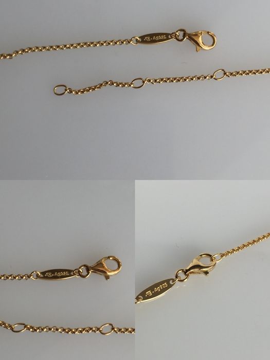 Знижка! Thomas Sabo срібне кольє позолочене з кристалами