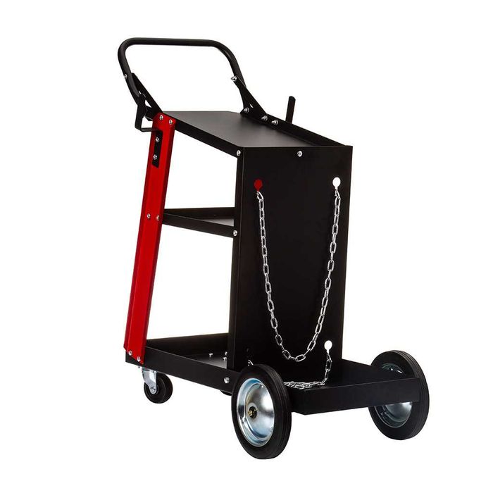 Wózek  SPAWALNICZY DO SPAWAREK z półką na butle pod migomat