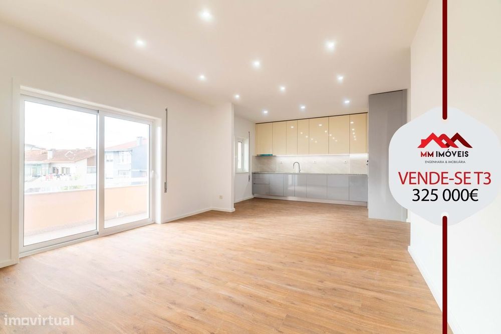 Apartamento T3 | Aguas Santas | Renovado | 3 Frentes | Varandas | Gara