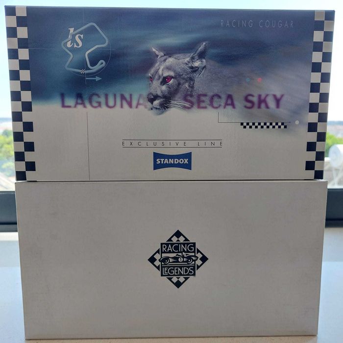 Miniatura Porsche 934 RSR Laguna Seca Sky 1976 EXOTO 1:18