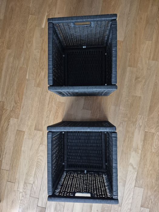 IKEA BRANAS kosz wkład do Kallax pojemnik, ciemnoszary 32x34x32 cm