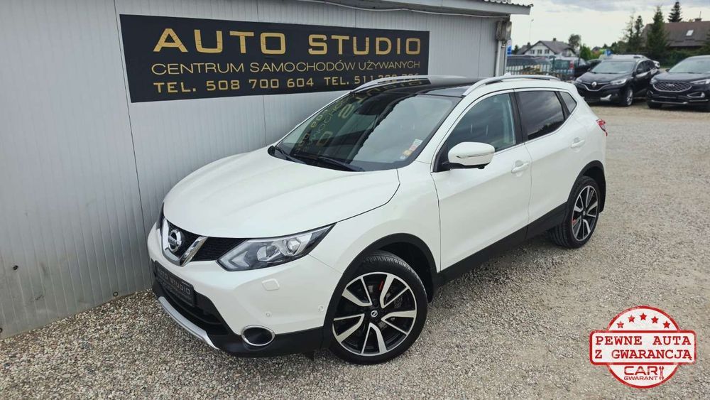 Nissan Qashqai Navi+Kamera360/Xenon+LED/Panorama-Dach/Asystenty/Pół-Skóra/Bogaty!