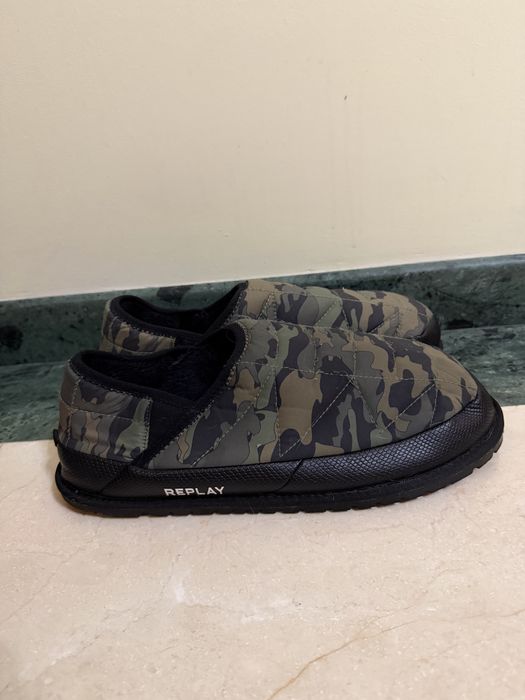 Repley 45 размер слипоны стеганные утепленные обувь мужская