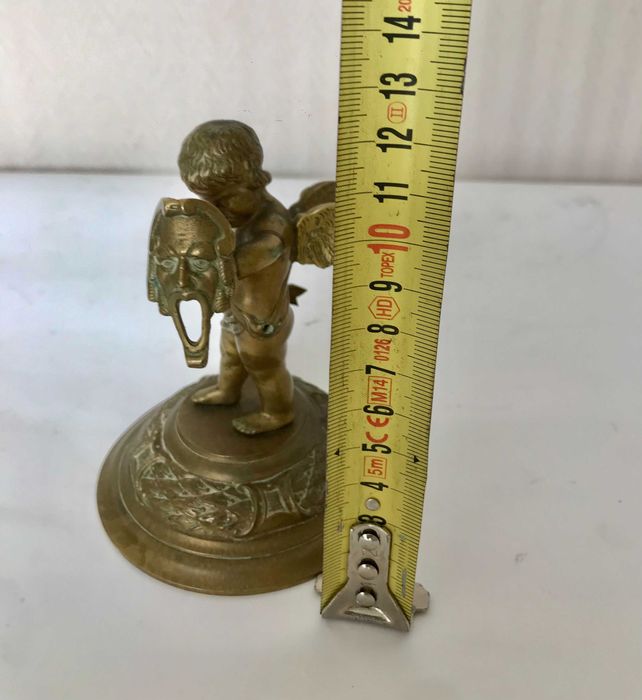 Скульптура Купідон зі щитом " Маска", бронза. Франція XIX ст.