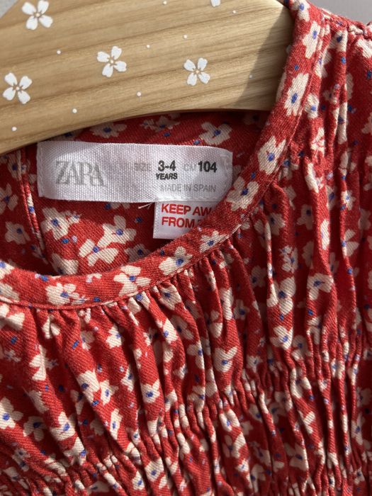 Сукня червона Zara, 104 розмір
