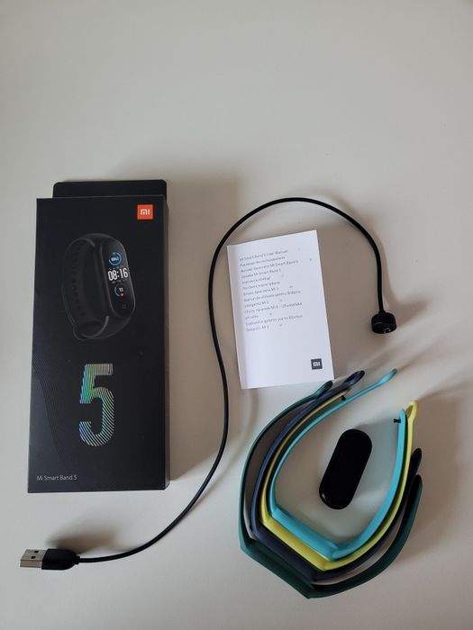 Miband 5 z akcesoriami opaska ładowarka