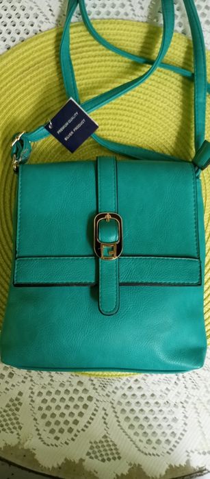 Сумка женская, бирюзовая. Новая.