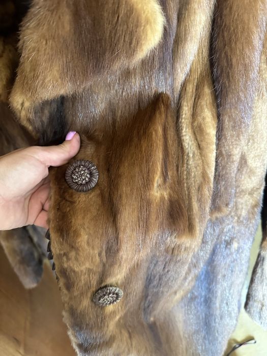 Brazowe futro dlugie