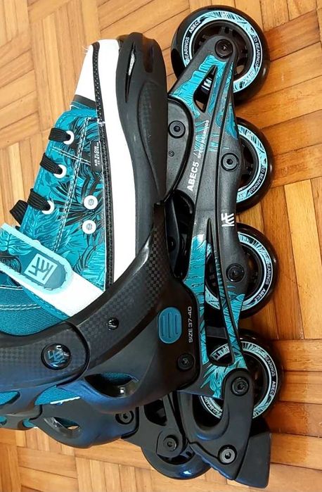 Patins em linha em ótimo estado (utilizados 2 vezes)!